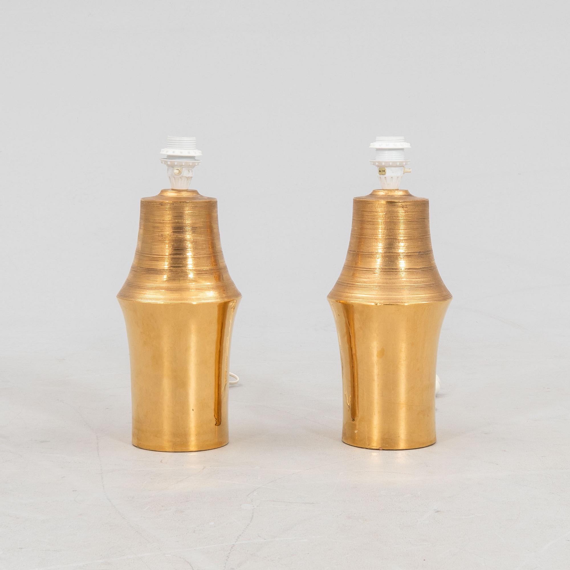 Bordslampor ett par Miranda sent 1900-tal.