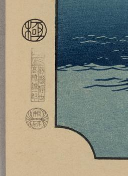 Ando Utagawa Hiroshige, after, prints from "The Fifty-Three Stations of the Tōkaidō" 20th century.