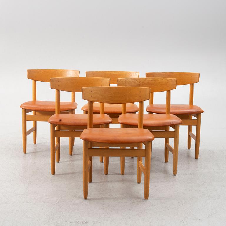 Børge Mogensen, six chairs, "Öresund", Karl Andersson & Söner, Huskvarna.
