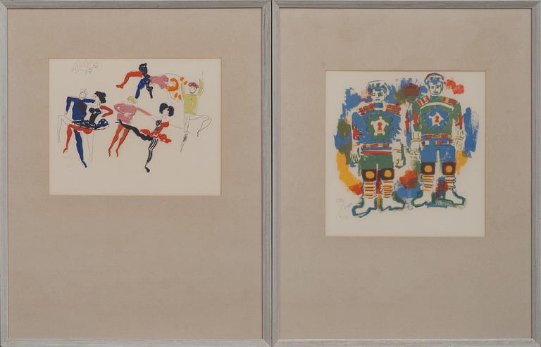 SVEN X:ET ERIXSON, färglitografi ur Aniara 4 st. Signerade och numrerade.