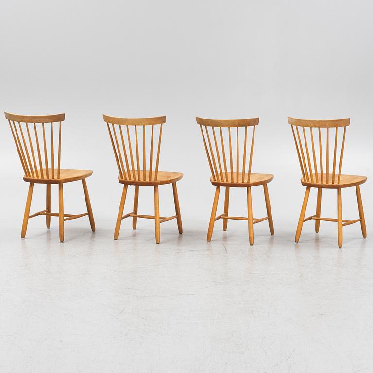 Carl Malmsten, a set of four 'Lilla Åland' chairs.