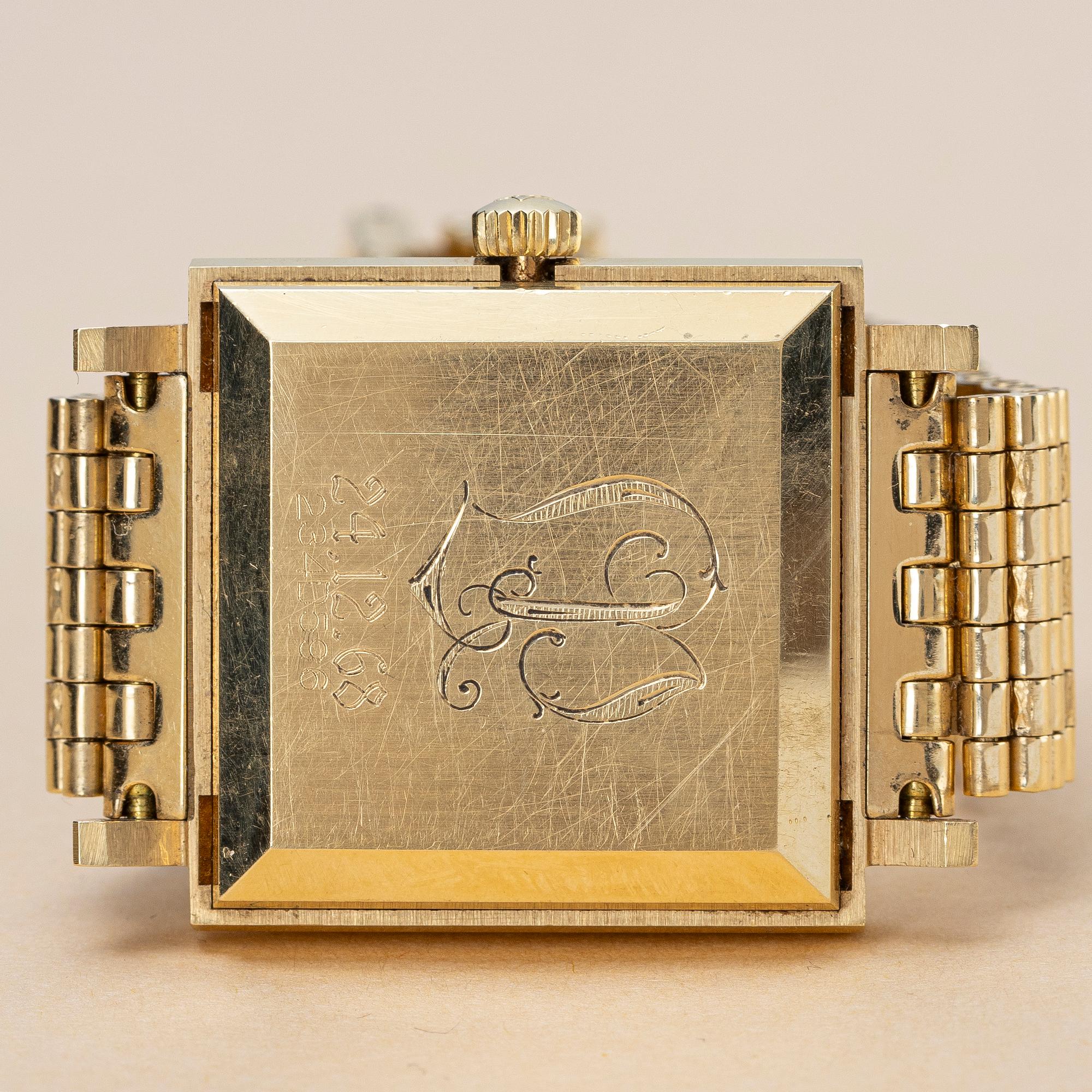 Zenith, de luxe, "Full Gold", "NSA Bracelet", ca 1968.