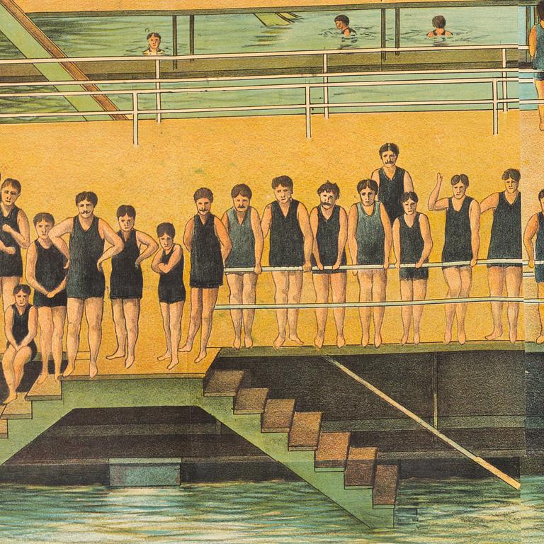 a poster from Sutro Baths San Francisco circa 1896.