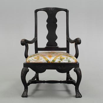 KARMSTOL, senbarock 1700-talets mitt.