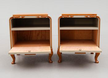 SÄNGBORD, 1 par, art déco, 1900-talets första hälft.