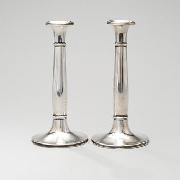 A PAIR OF CANDLESTICKS, silver, Wien 1836?, Benedict Ranninger.
