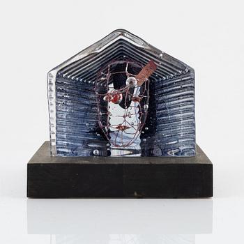 Bertil Vallien, skulptur, glas, Kosta Boda Atelier, 2/1000.