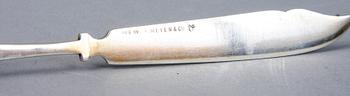 PARTI SILVER, 10 st, bl a Kina, 1900-tal. 314 gram.