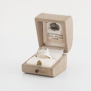 WIWEN NILSSON, Lund, 1959, a rock crystal ring.