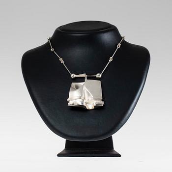 HÄNGSMYCKE, sterling silver, "O2X" Björn Weckström, Lapponia 1973. Alkuperäispussi.