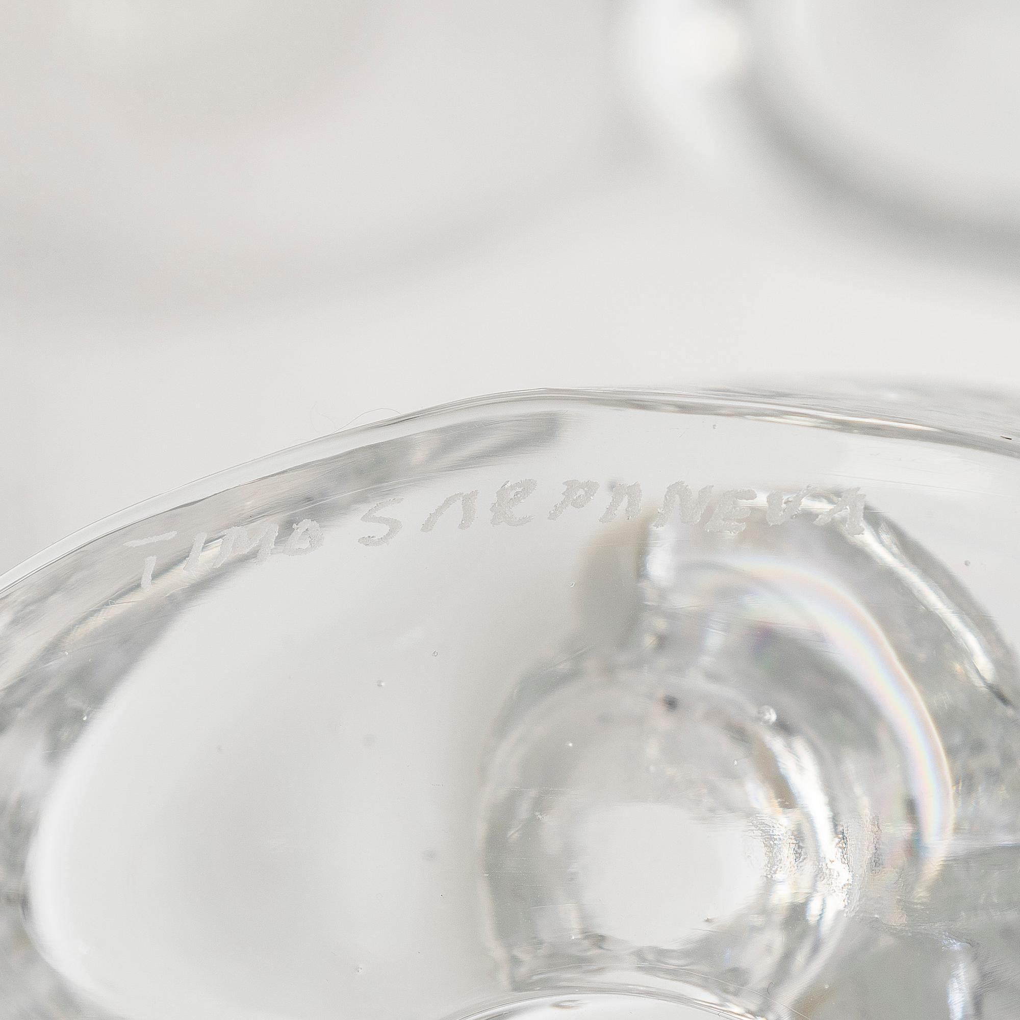 Timo Sarpaneva, A pair of candleholders, 'Arkipelago'-serie, signed Timo Sarpaneva.