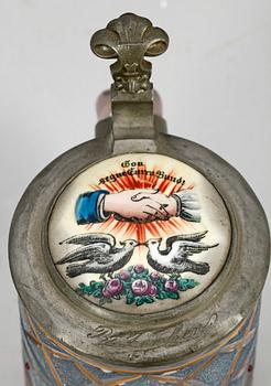 STOP samt DOSA, glas resp kolmårdsmarmor, 1800-tal.