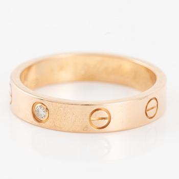 Ring, Cartier, 18K guld med briljantslipad diamant.