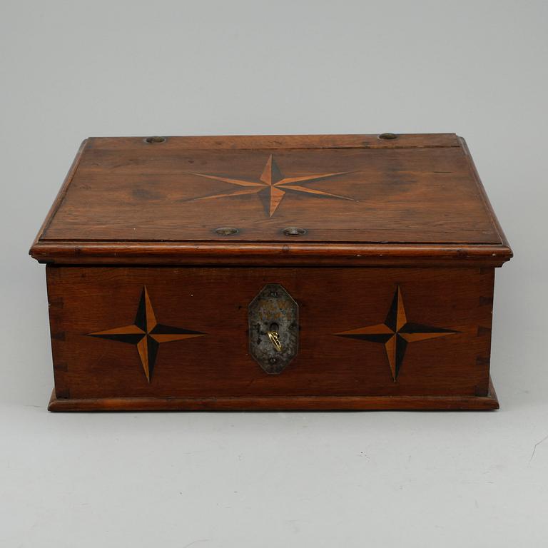 SCHATULL, barock, 1700-tal.