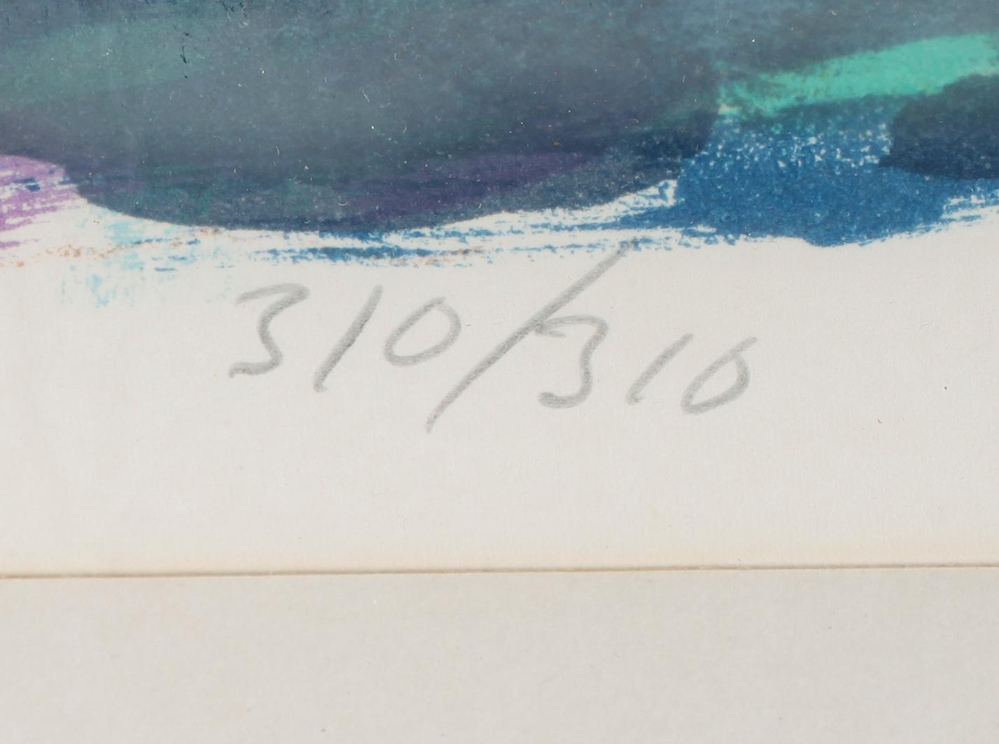 ALBIN AMELIN, färglitografi, signerad, numrerad 310/310.