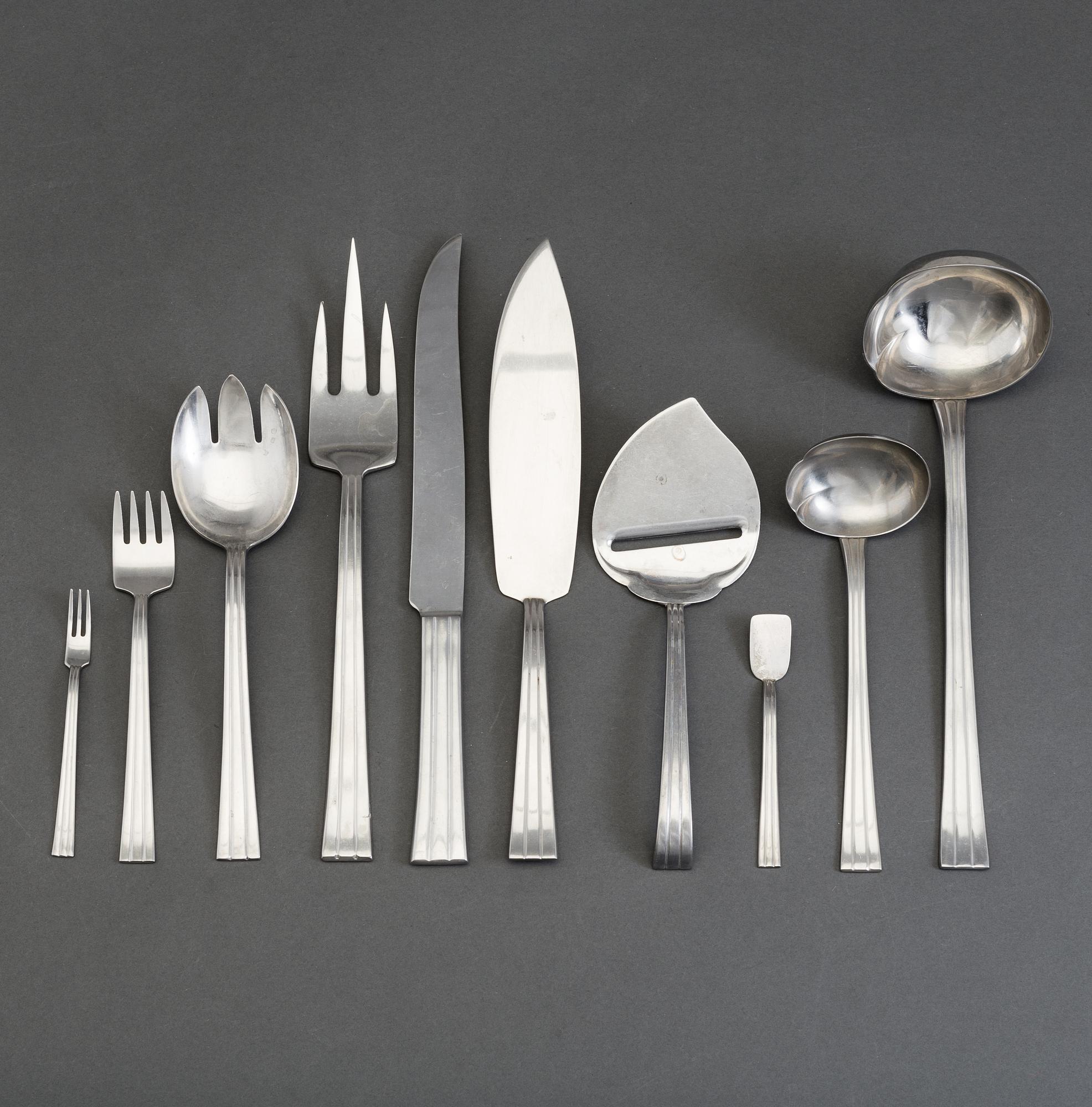 FOLKE ARSTRÖM, bestick 100 delar, "Thebe", Gense, Sverige 1950-60.