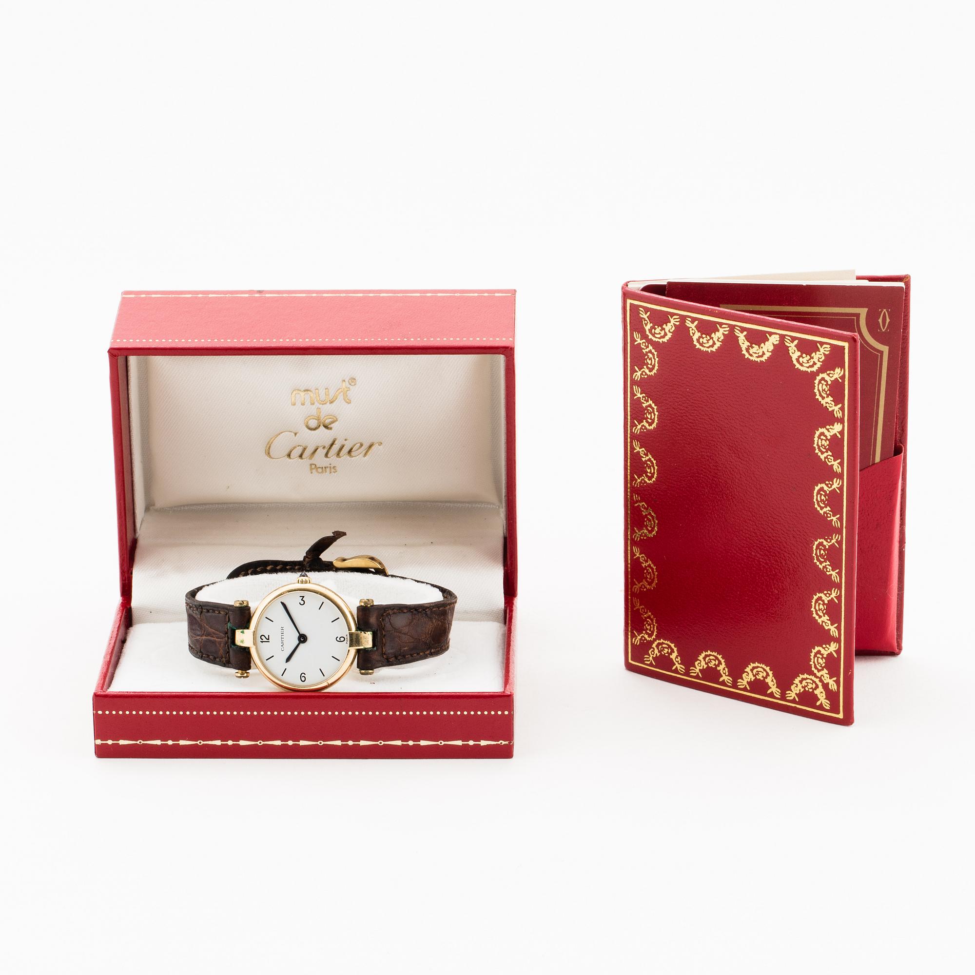 must de CARTIER, VLC, wristwatch, 24 mm.