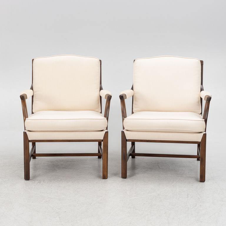 Fåtöljer, ett par, Bröderna Andersson, 1900-talets andra hälft.