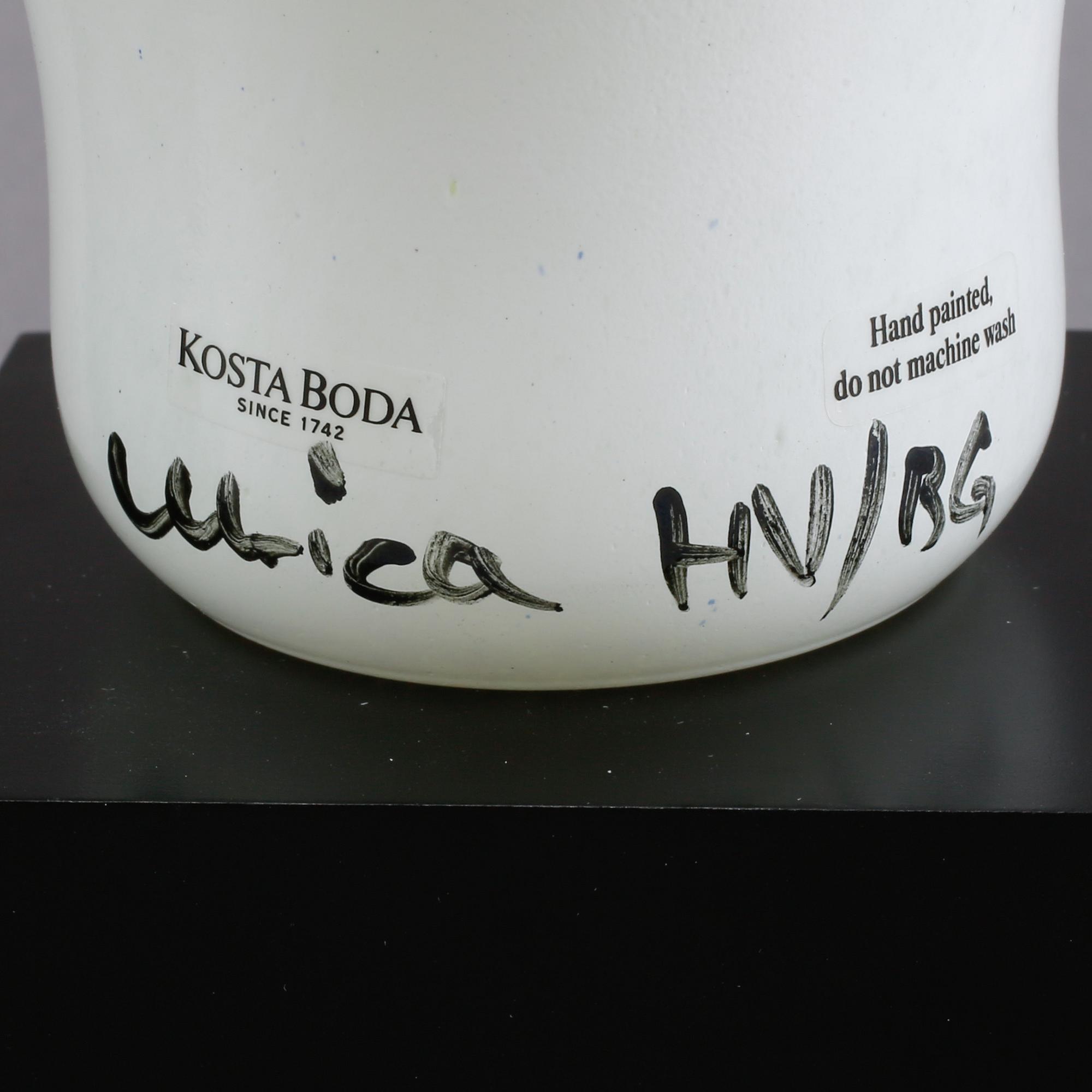 VASER, ett par, glas, Ulrica Hydman-Vallien, Kosta Boda, 1900-talets slut.