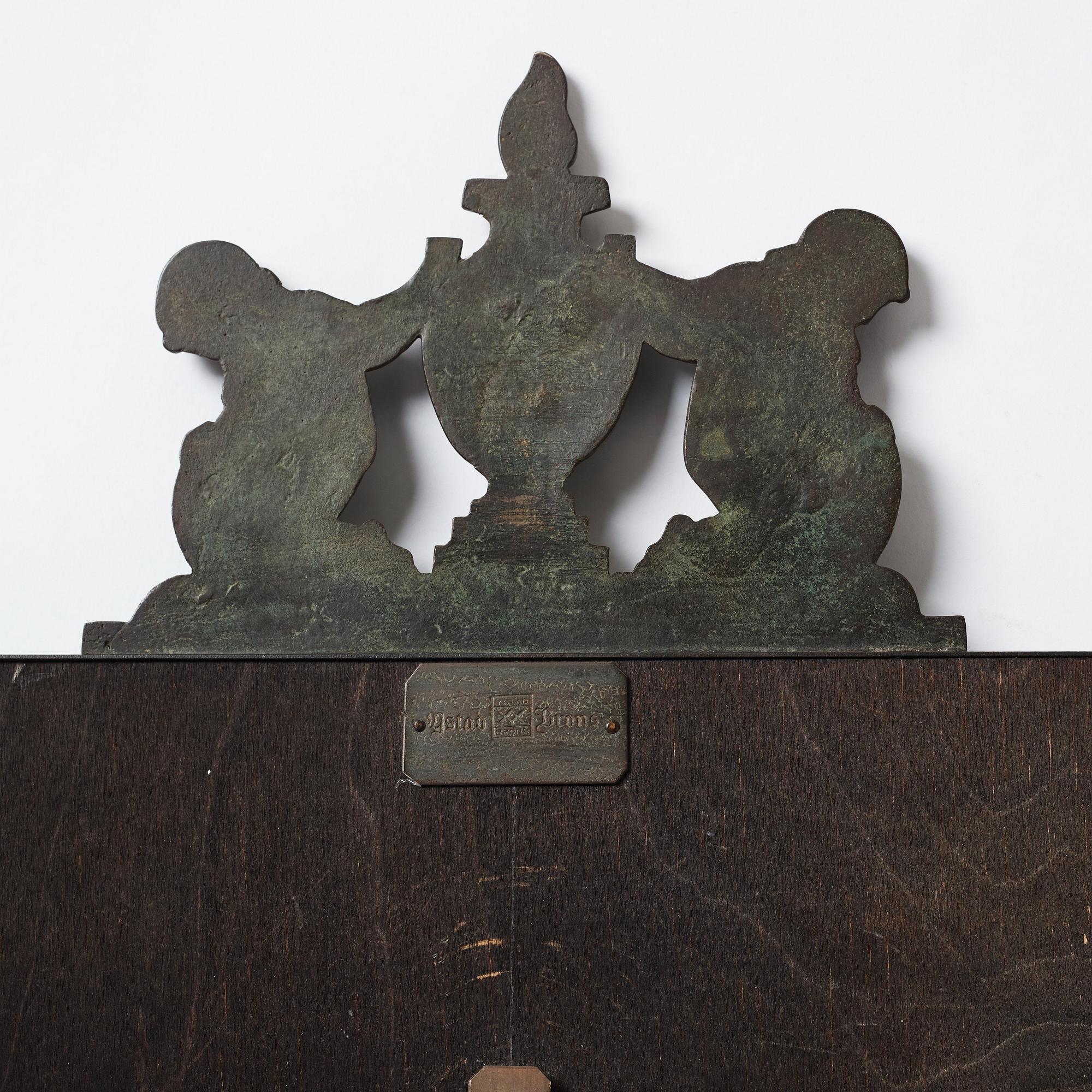 Oscar Antonsson, a wall mirror, Ystad Metallindustri, Sweden 1920's.