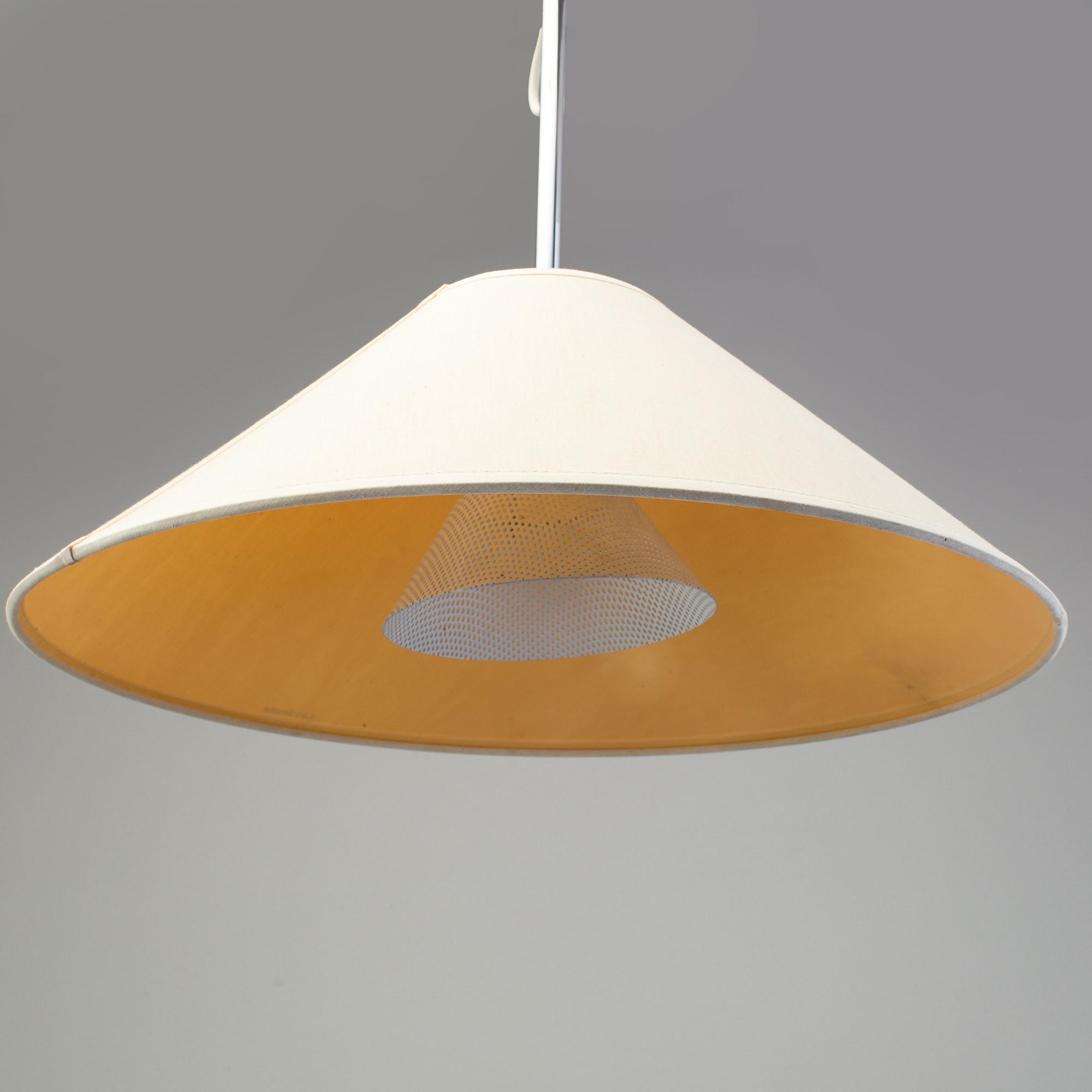 A table and a ceiling lamp "Grevie" by Lars Bessfelt for Ateljé Lyktan, Sweden, 1980´s.