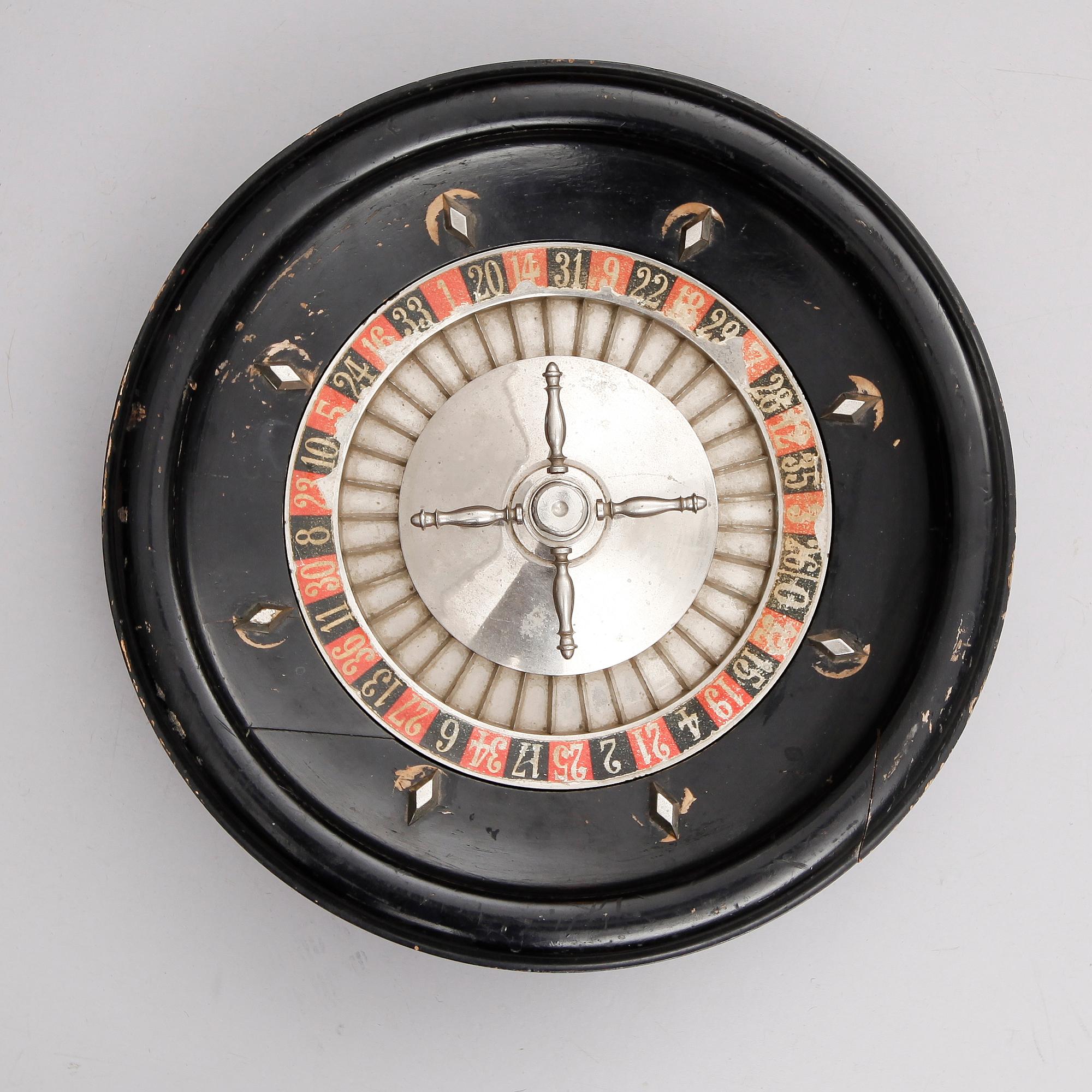 ROULETTEHJUL, Aculette, Frankrike, 1900-talets första hälft.