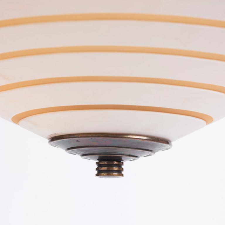 Edward Hald, a ceiling lamp, Orrefors, 1930s.