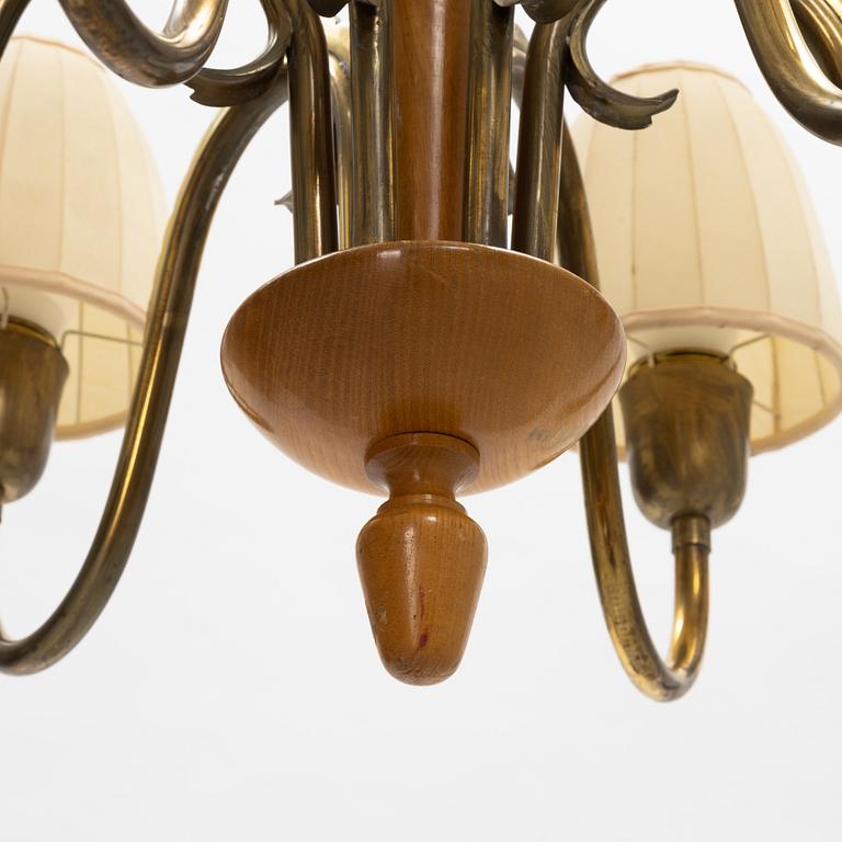 Harald Notini, a Swedish Modern ceiling light, Böhlmarks 1940s'/50's.