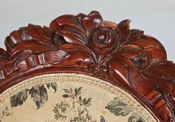 STOLAR, 6 st, nyrokoko, 1800-talets andra hälft.