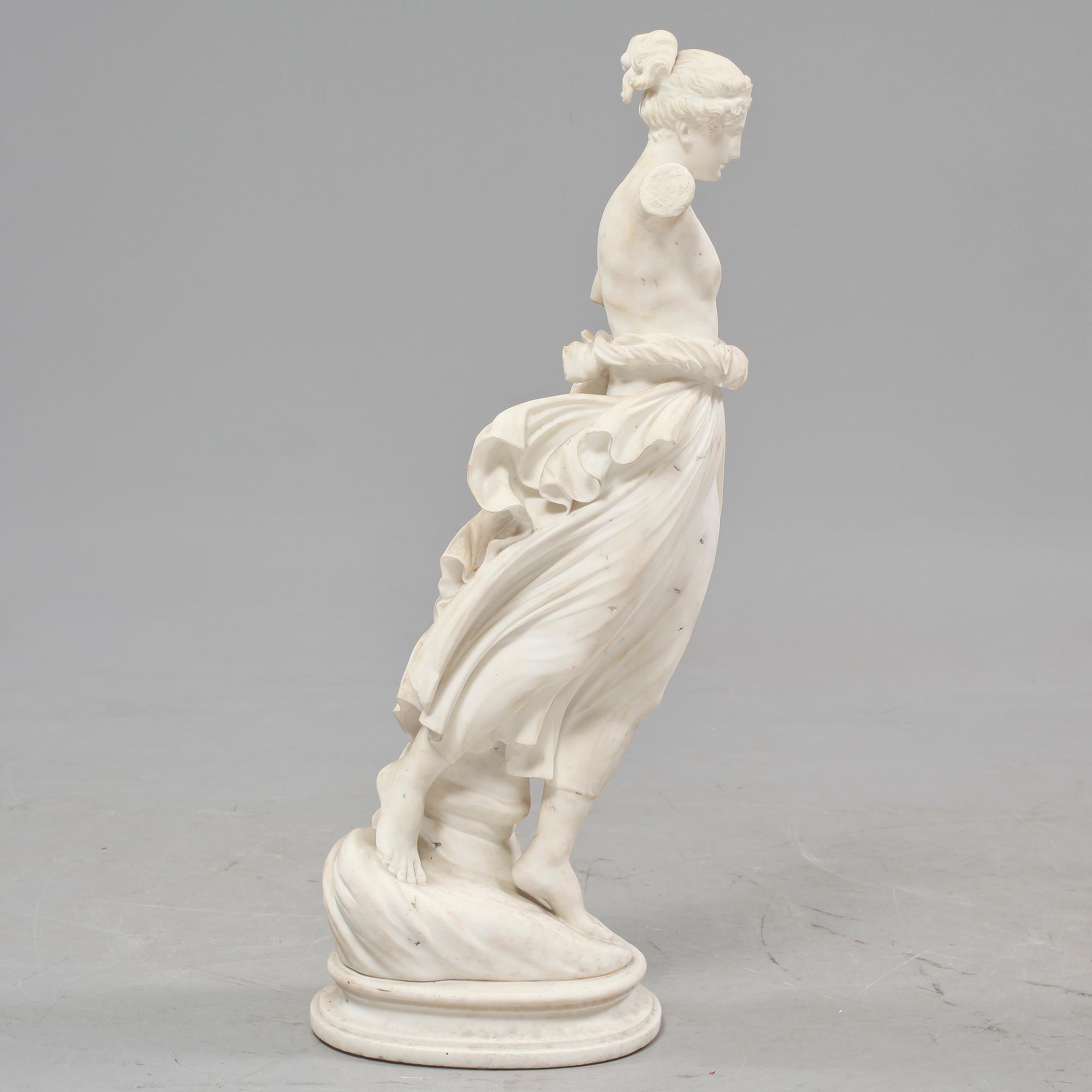 SKULPTUR, alabaster, 1900-tal.
