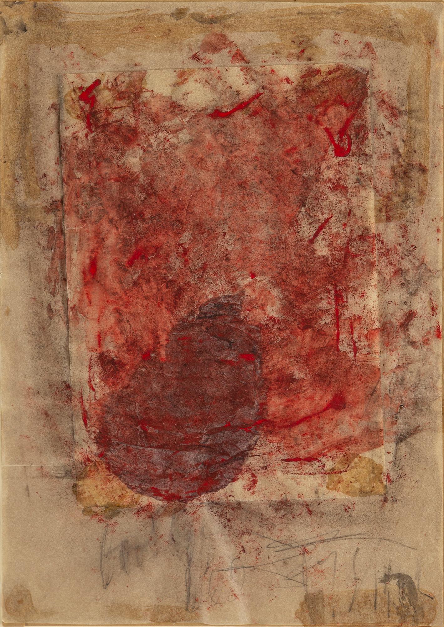 EDDIE FIGGE, mixed media, signed and dated 1962.