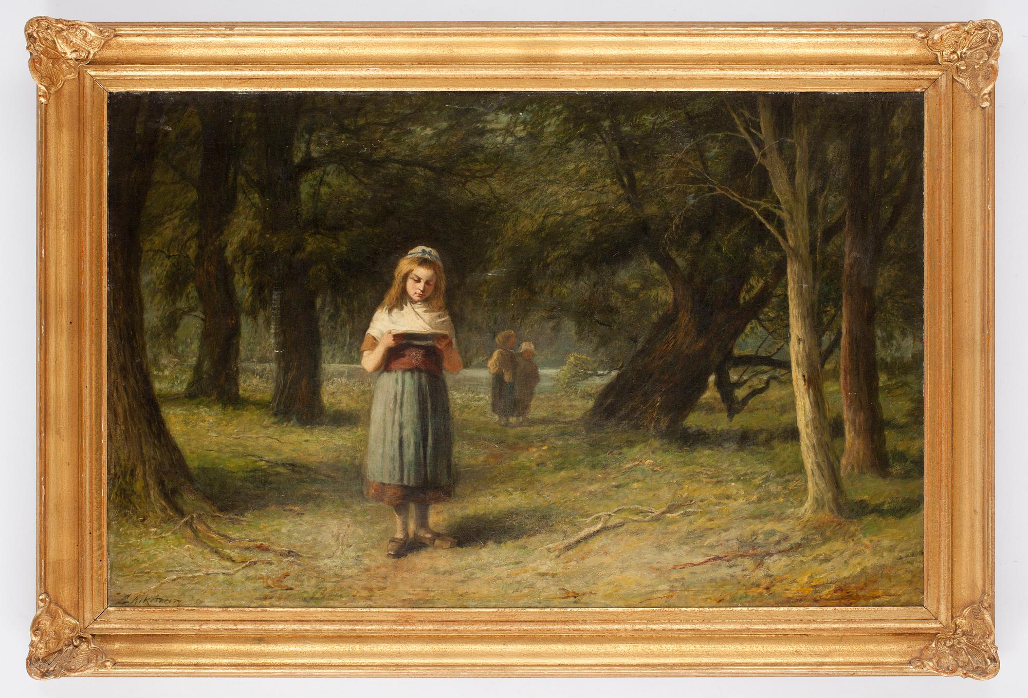 OKÄND KONSTNÄR. Oljemålning på duk, bär signatur. 1900-tal.