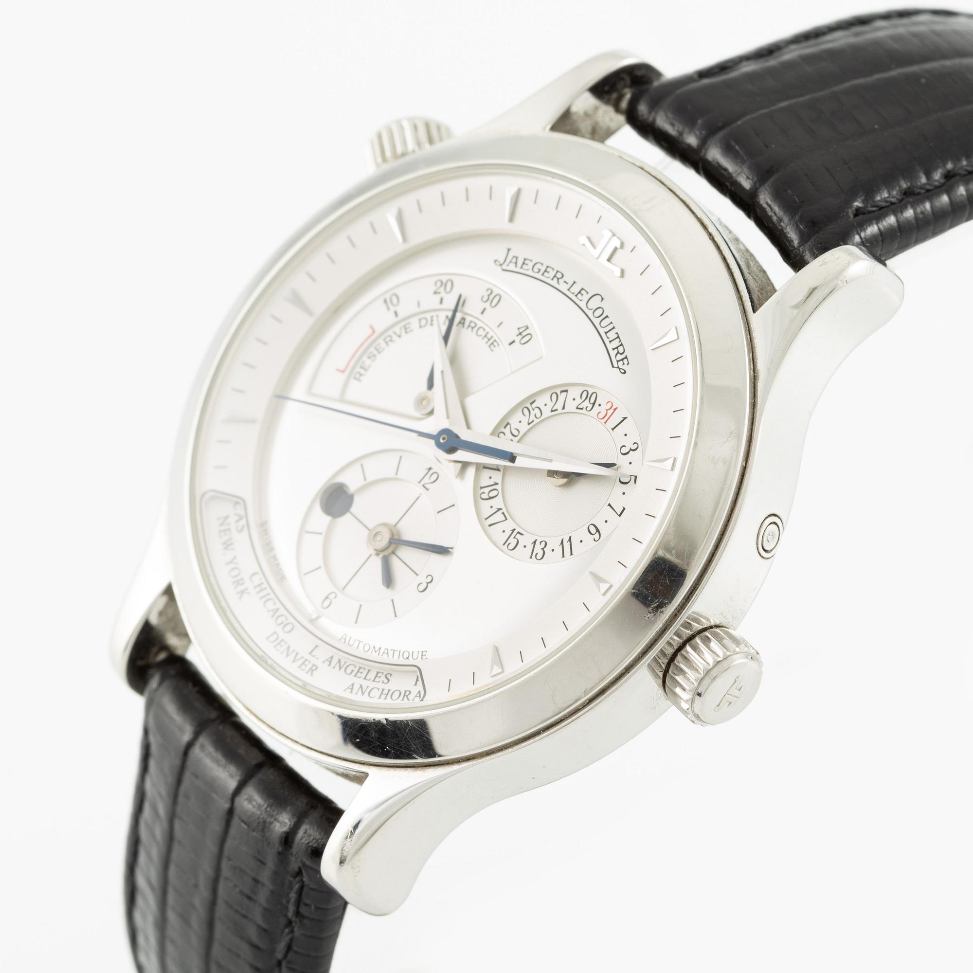 Jaeger-LeCoultre, Master Control Geographic, wristwatch, 38 mm.