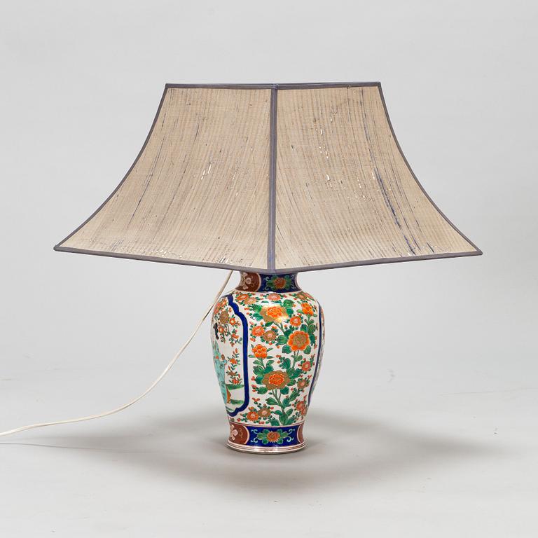 A Chinese porcelain table light from the first half of the 20th Century.