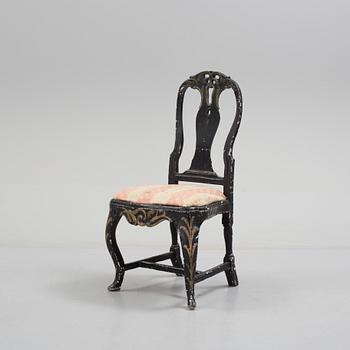 A ROCOCO CHAIR, Stockholm, second half of the 18th century.