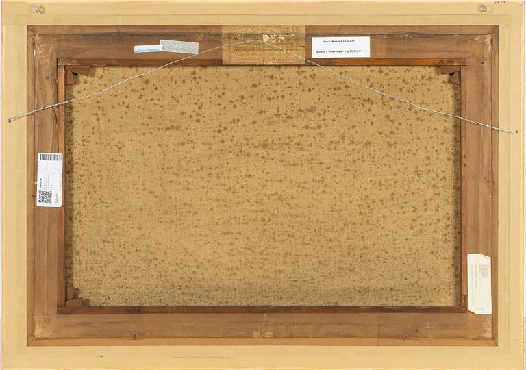 Bernard Benedict Hemy, Barges och linjeskepp i engelsk flodhamn.