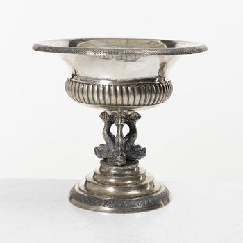 Goblet on foot, silver, Empire, Berlin, Germany, first half of the 19th century.
