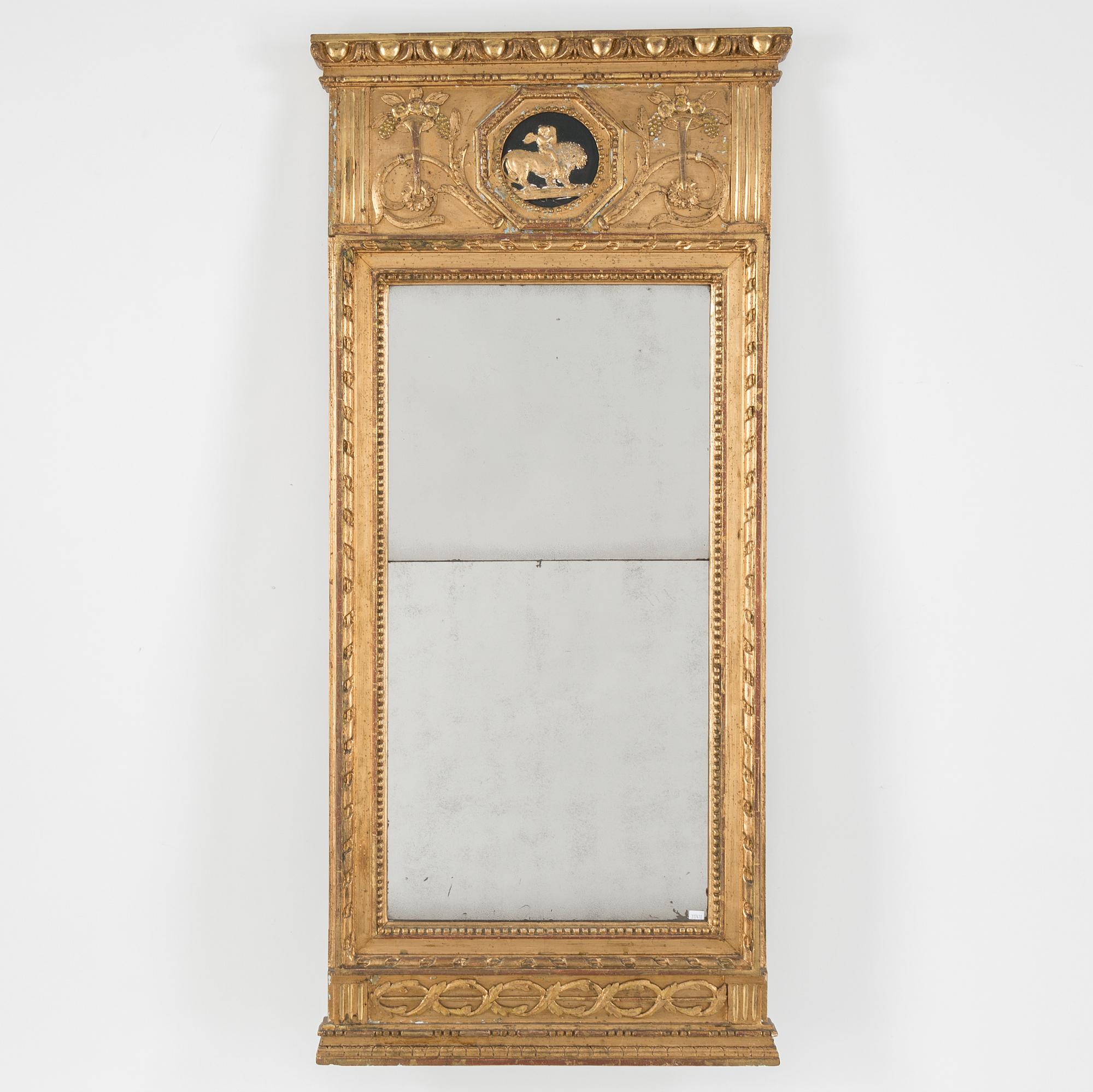 A late gustavian mirror by Eric Wahlberg, Stockholm.