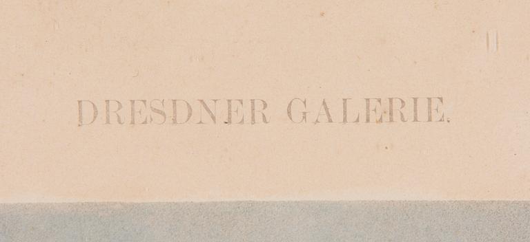 STENTRYCK 2 ST, handkolorerade, Tyskland 1800-talets slut.