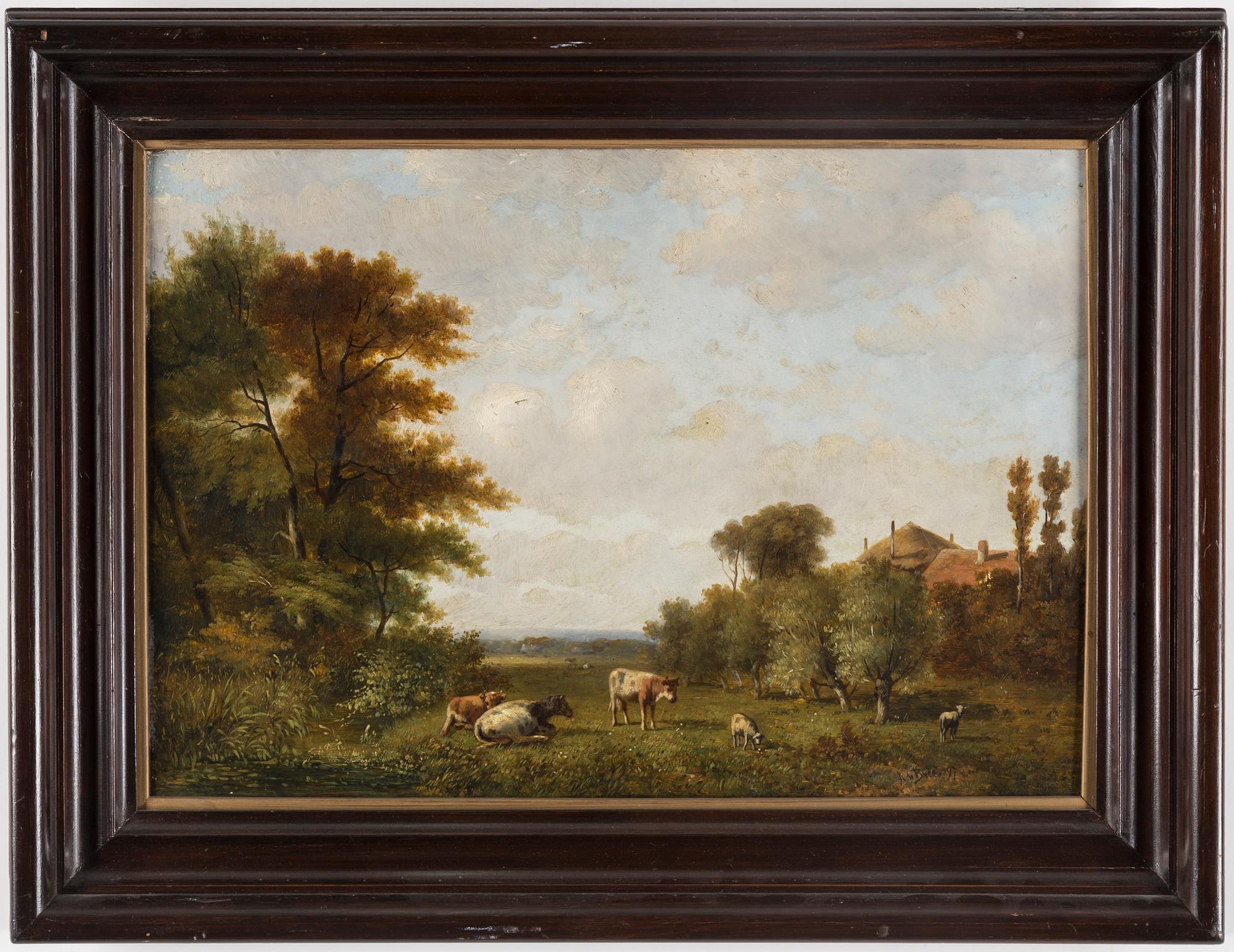 ANTHONY DE BREE, oil on board, signed and dated -97.