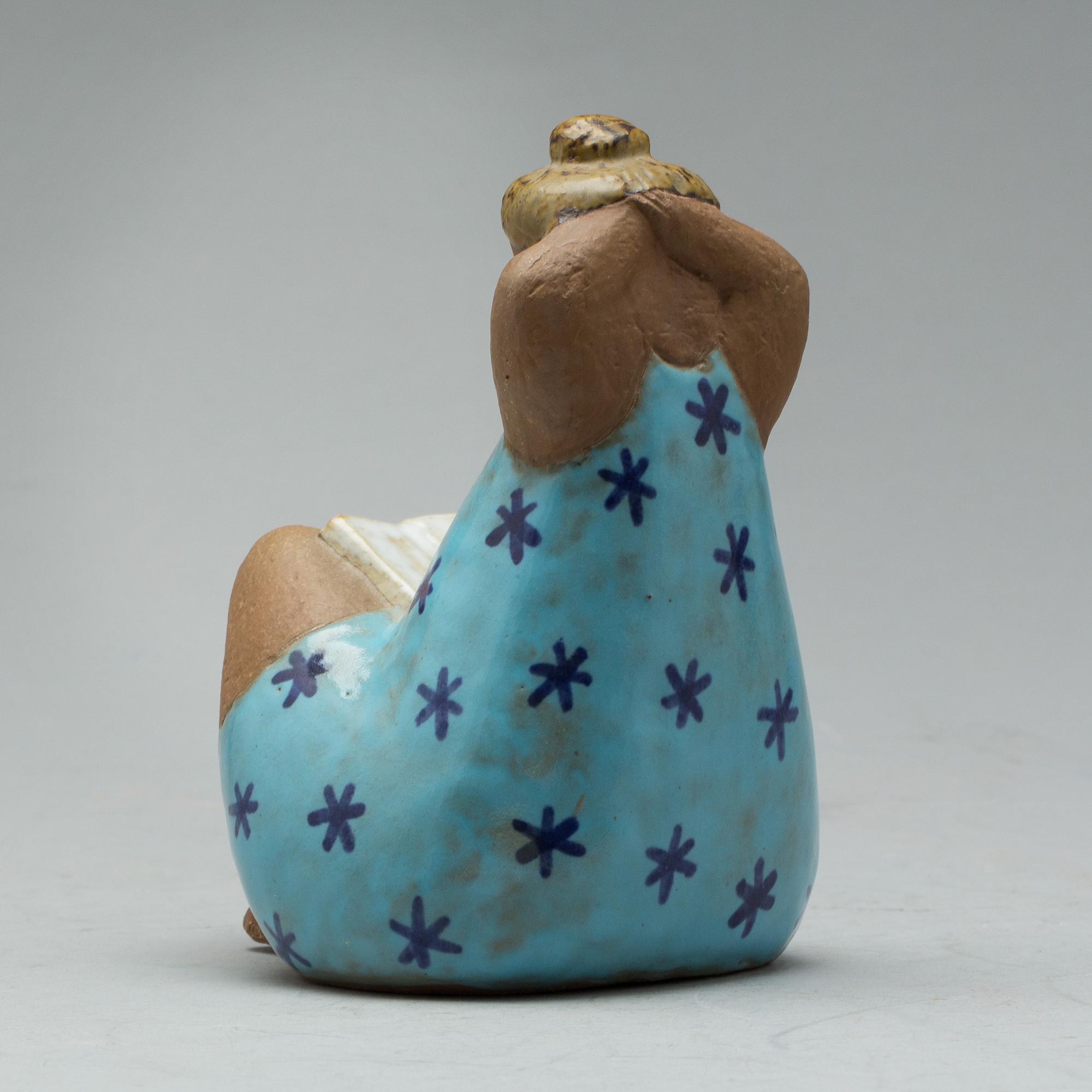 FIGURIN, stengods, "Emma", Lisa Larson, Gustavsberg.