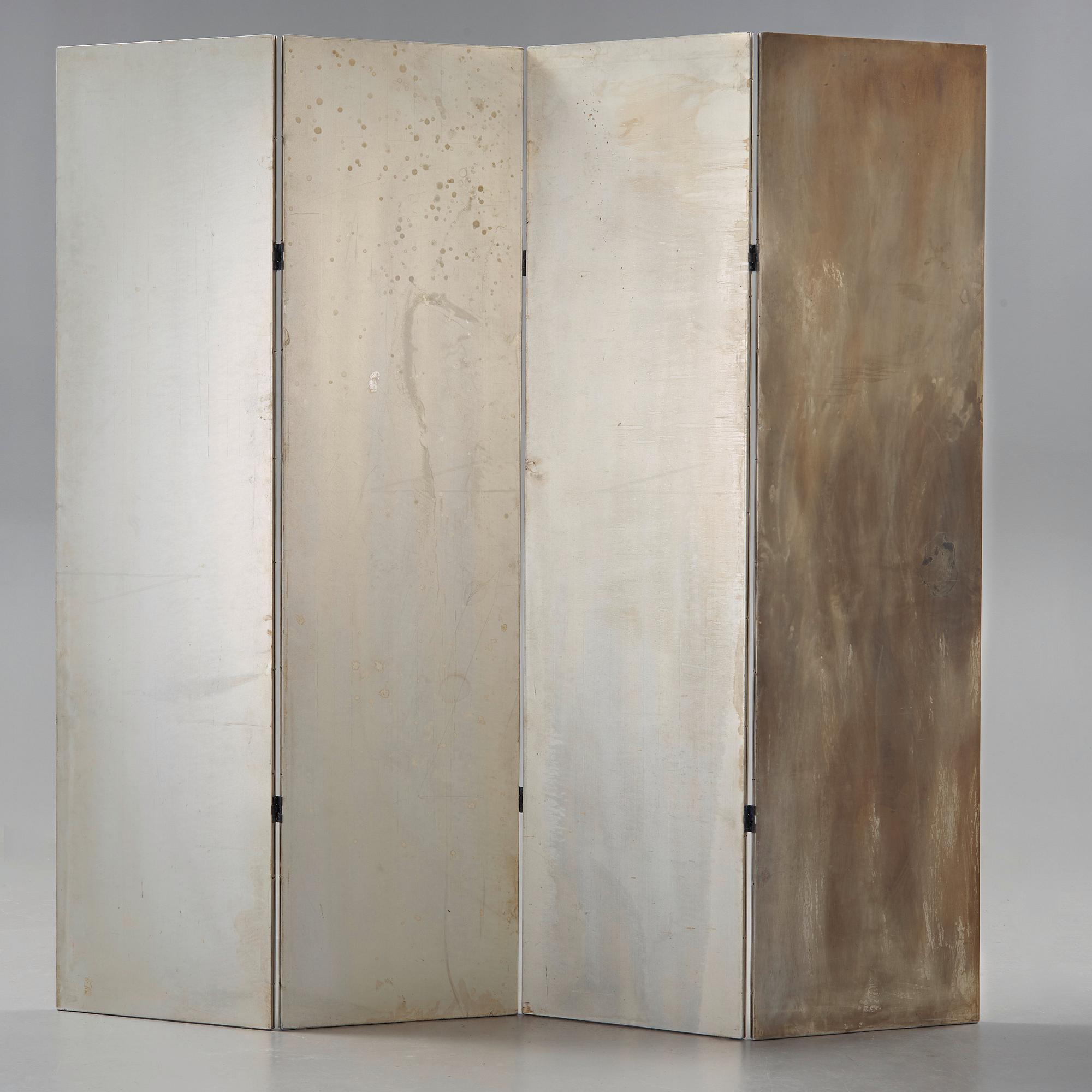 Mats Theselius, A Mats Theselius aluminium room divider, Källemo Sweden post 1989.