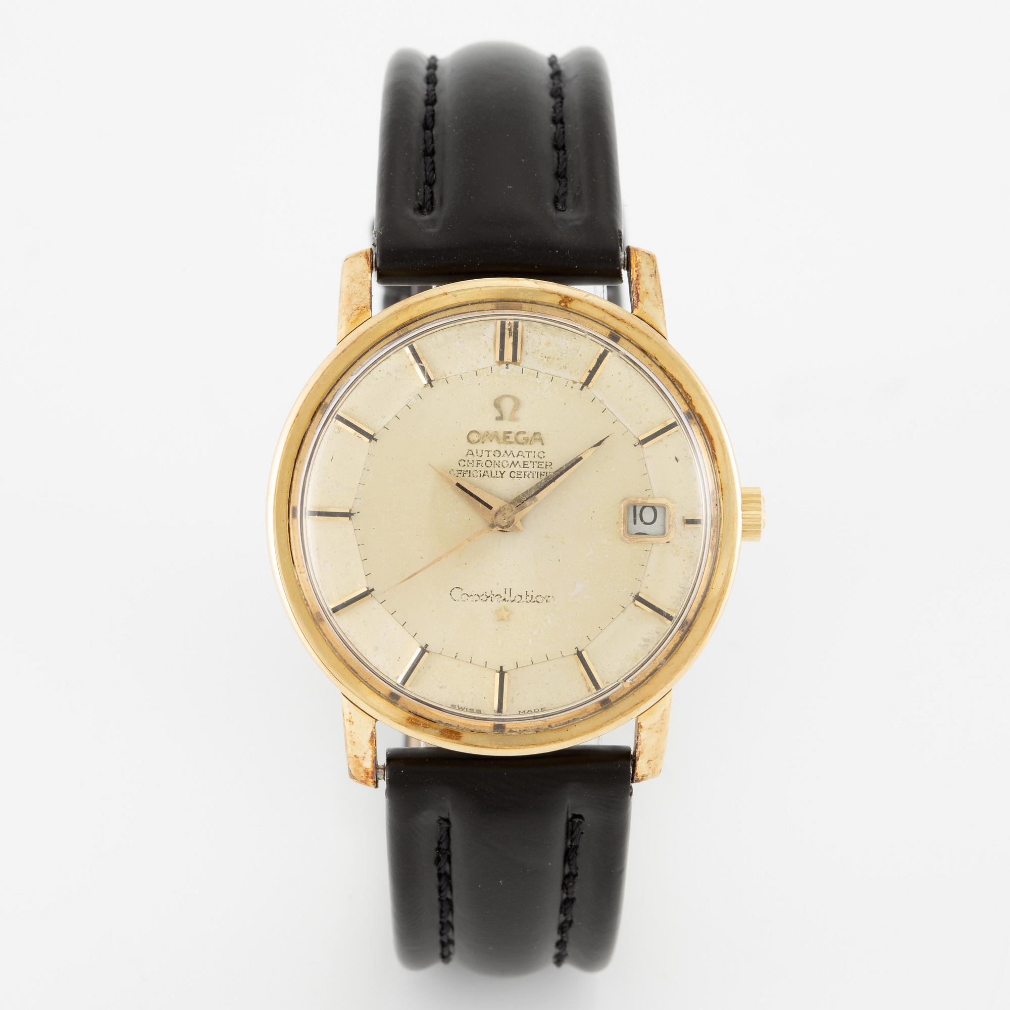 Omega, Constellation, "Pie-Pan", wristwatch, 35 mm.