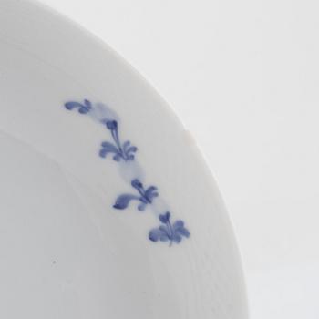 An 80-piece porcelain dinner service, "Blue flower", Royal Copenhagen, Denmark.