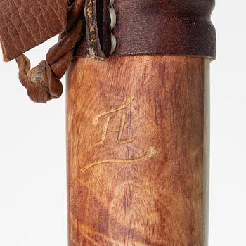 Harald Lampa, wooden cup, signed.