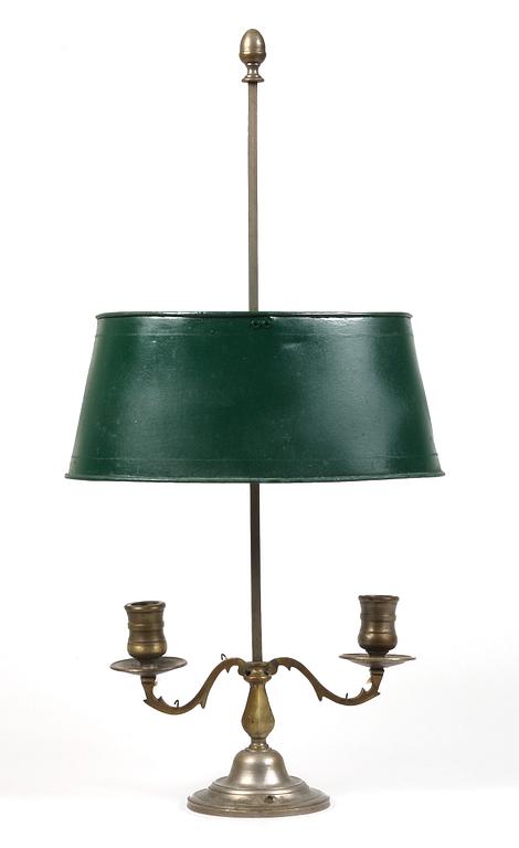 BORDSLAMPA, s k bouillottelampa, 1800/1900-tal.