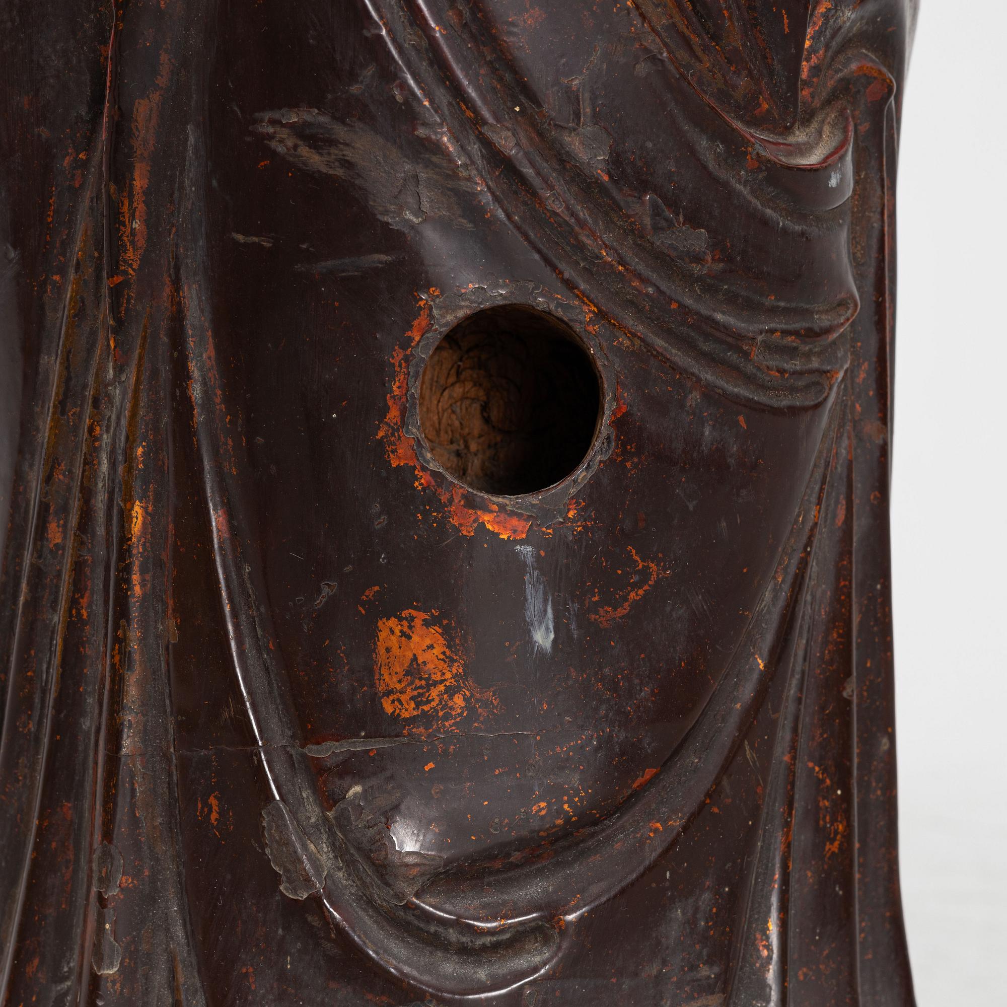 A wooden sculpture, southest Asia, 20th century.