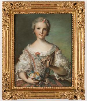 JEAN-MARC NATTIER, kopia efter, pastell.