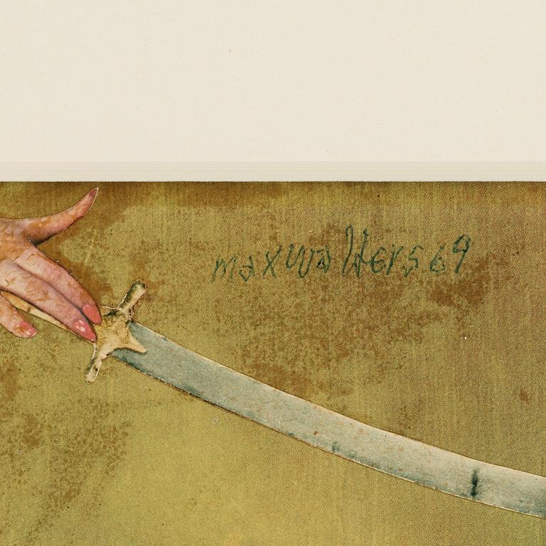 MAX WALTER SVANBERG, collage, signed and dated -69.