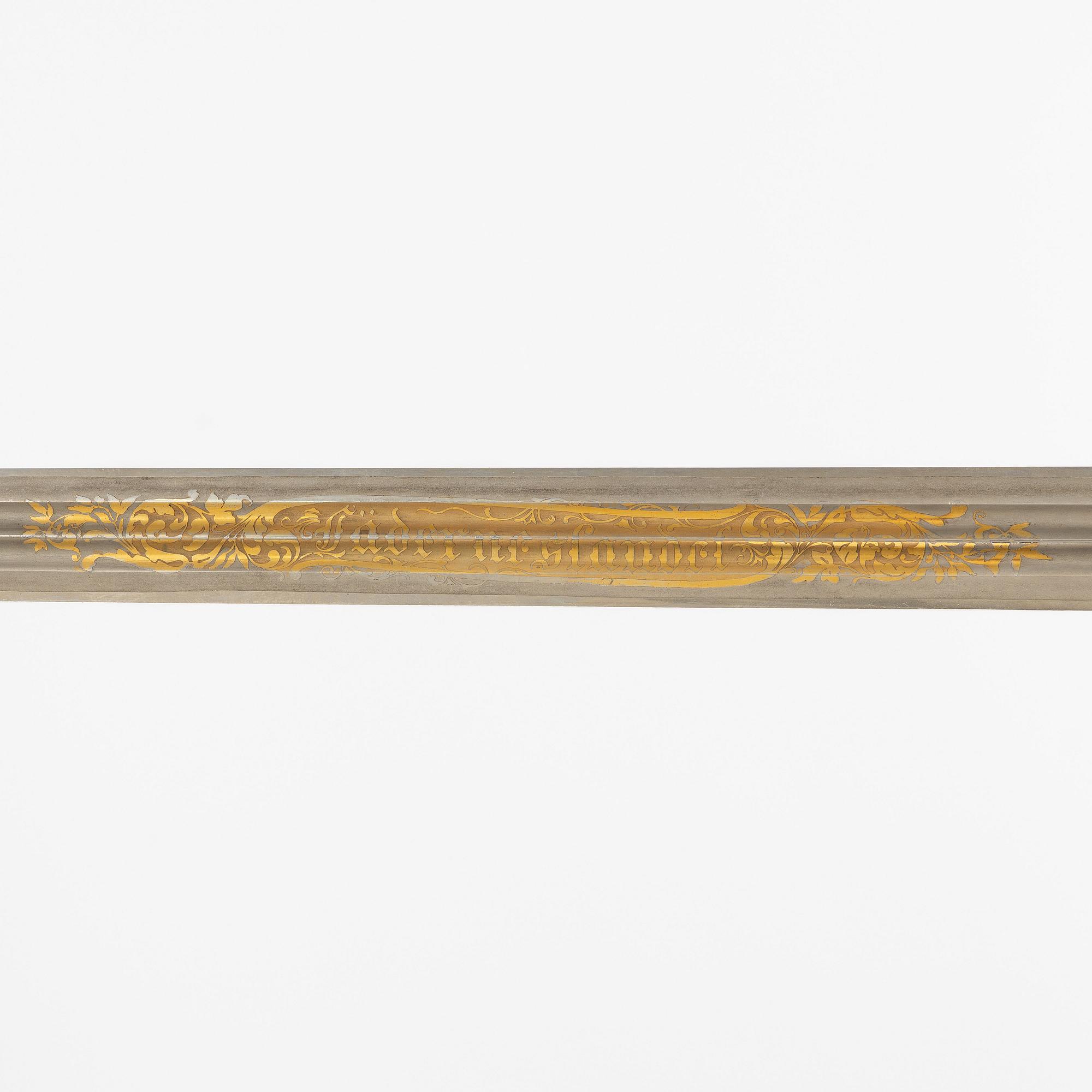 Sabre, Swedish, 1899 pattern, for infantry officer. with scabbard.